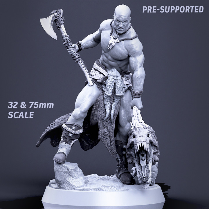 Boneflesh Warrior & Head (PRE-SUPPORTED 32mm&75mm)'s Cover