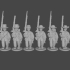 10 & 15mm American Civil War Infantry in Sack Coats, Marching Pose 1 image