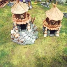 Picture of print of Orc Huts