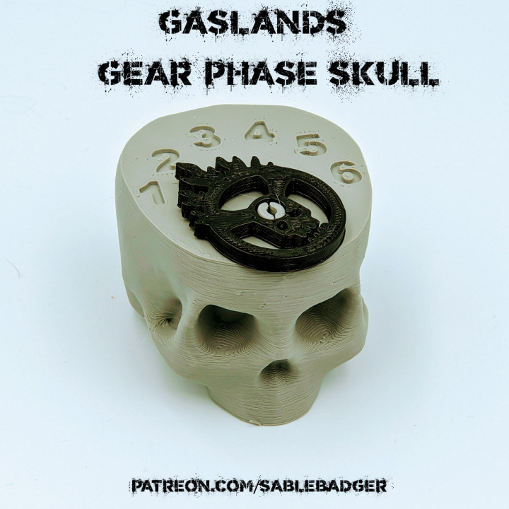 Gaslands - Skull Gear Phase Marker