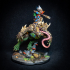 Rosputakk on Giant Horned Demonfrog - Swamp Gurunda Hero + Beast print image