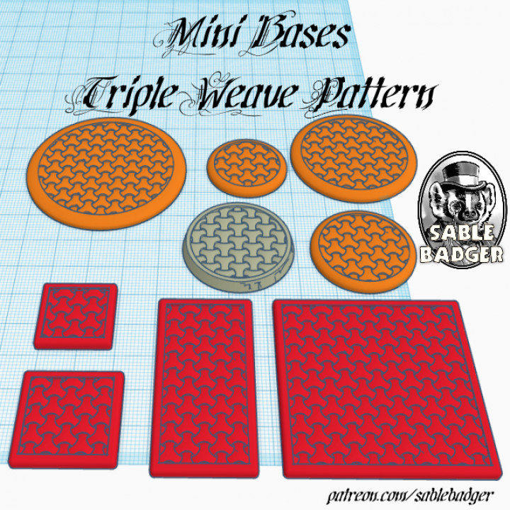 $1.99Mini Bases - Triple Weave Pattern