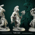 Trolls male set 3 miniatures 32mm pre-supported image