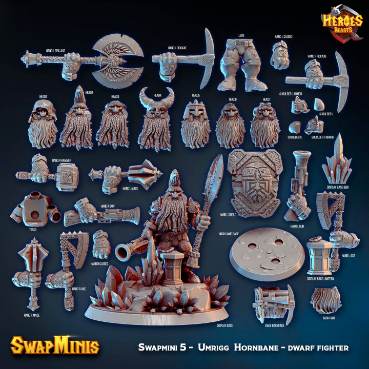 Swapmini 5 -  Umrigg  Hornbane - dwarf fighter's Cover