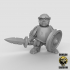 Halfling with Sword and Shield (pre supported) image