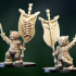 Tabletop miniature. Cat warrior with banner image