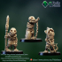 Tabletop miniatures. Cat undead skeletons set image
