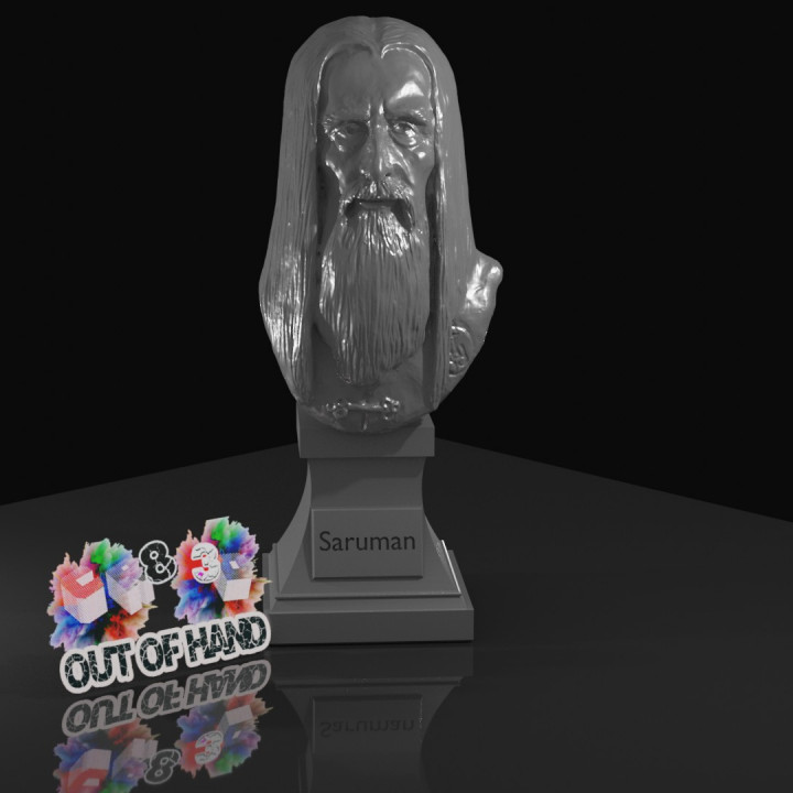 $4.50Sir Chistopher Lee - Saruman - A lord Of The Rings Inspired Head Bust and Base