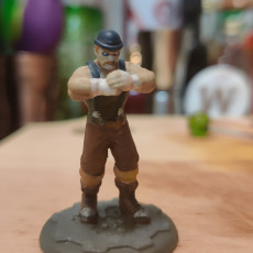 Picture of print of Victorian boxer thug. Steampunk tabletop miniature This print has been uploaded by Nathaniel W.