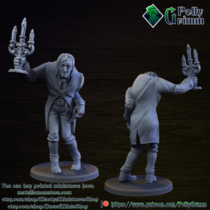 $4.00Igor a hunchbacked assistant. Victorian butler of mad scientist. Steampunk tabletop miniature