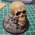 Rock Skull Pillar (60mm round base) print image