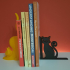 Cat Bookends - Cat - 3D Printed - Book Storage - Nursery Decor - Children's Bedroom - Gifts for boys - Gifts for girls - Birthday image