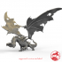 Strigan the Witch Dragon 3 inch base 90+ mm height Huge miniature image