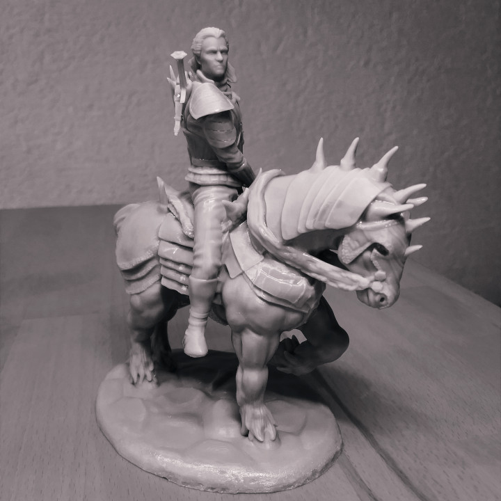 Geralt the Witcher on Horseback
