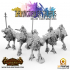 Kingdom of Talarius - Light Cavalry Unit (5 models) - 32mm scale presupported image