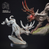 Jackalope - Cryptid - PRESUPPORTED - 32mm Scale image