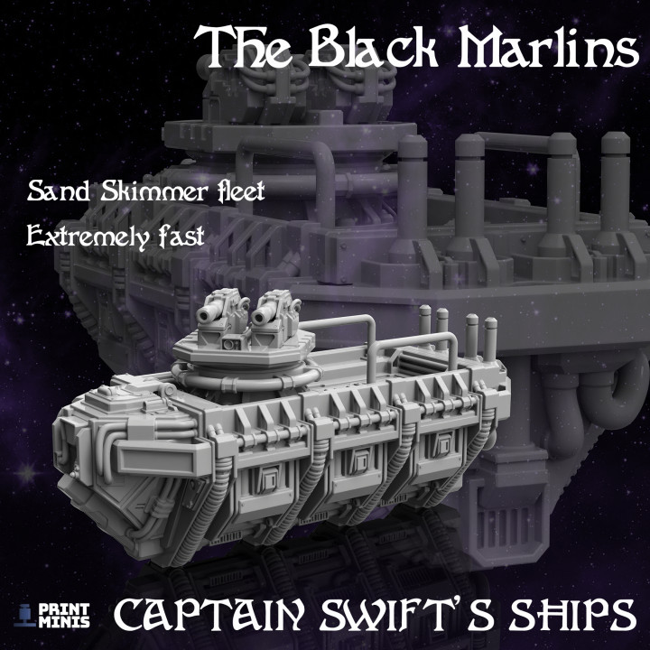 $15.00The Black Marlin - Pirate Skiff - Space Pirates Collection