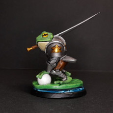 Picture of print of Bogart, the Frog Knight