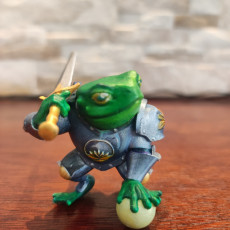 Picture of print of Bogart, the Frog Knight