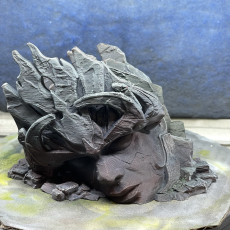 Picture of print of Ruined Statue Head: Icons of Ruin Terrain Set