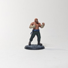Picture of print of Human Pugilist 1A Miniature- Pre-Supported