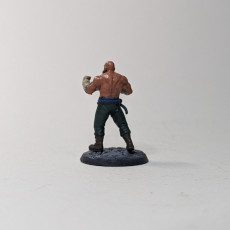 Picture of print of Human Pugilist 1A Miniature- Pre-Supported