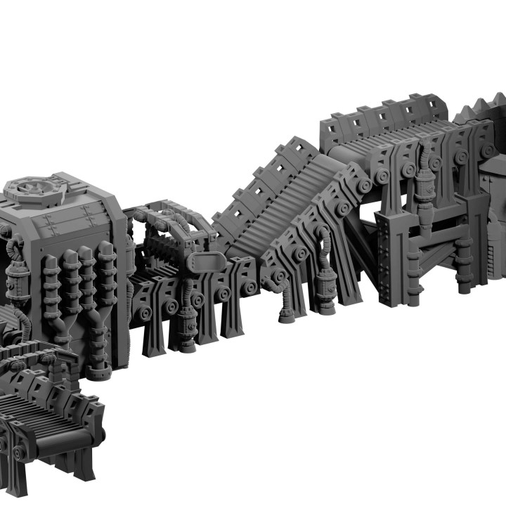 $3.45Industrial factory terrain – conveyor belt and processing facility