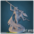 Valkyrie Miniature Supported- Pose A - 3D Printable 3D print model image