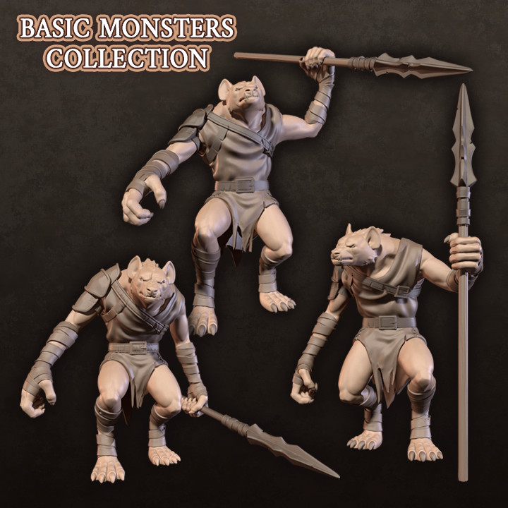 $6.00Gnolls - Basic Monsters Collection