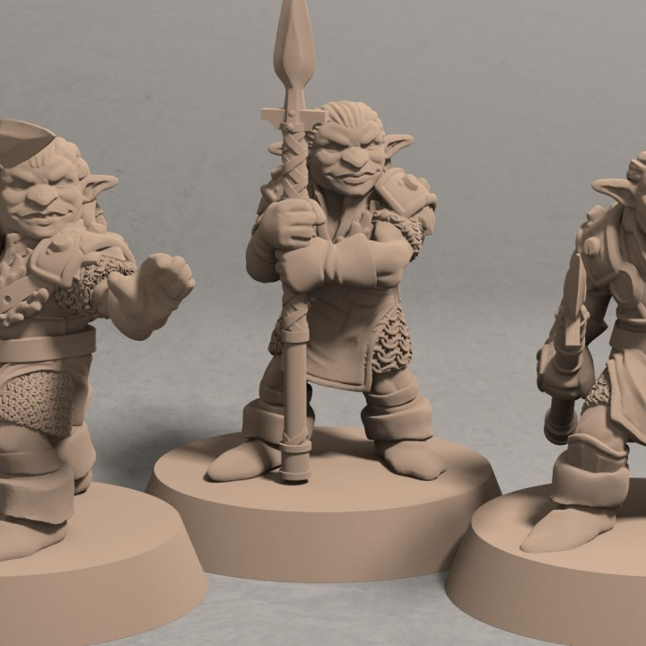 $3.99Nikta spear warriors pack (3 miniatures) - 3D printable miniature - STL