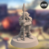 Nikta Warrior with Spear - Pose 2 – 3D printable miniature – STL file image