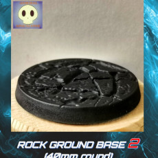 Picture of print of Rockground Base 2 (40mm round) This print has been uploaded by Admiral Apocalypse