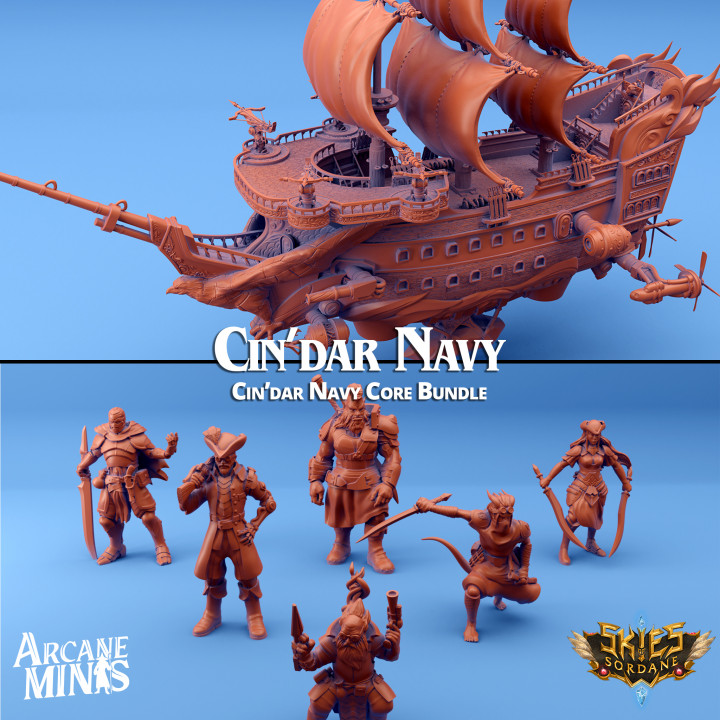 Cin'dar Navy Core Bundle's Cover