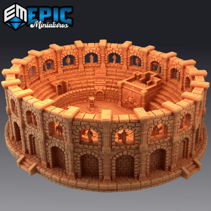 $19.90Legendary Arena / Colosseum with Statues / Roman Amphitheater Building
