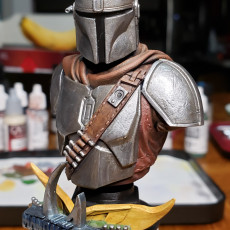 Picture of print of Mandalorian Bust - Star Wars 3D Models - Tested and Ready for 3D printing