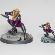 Picture of print of PINK SADNESS FEMALE ELF ASSASSIN This print has been uploaded by Paul