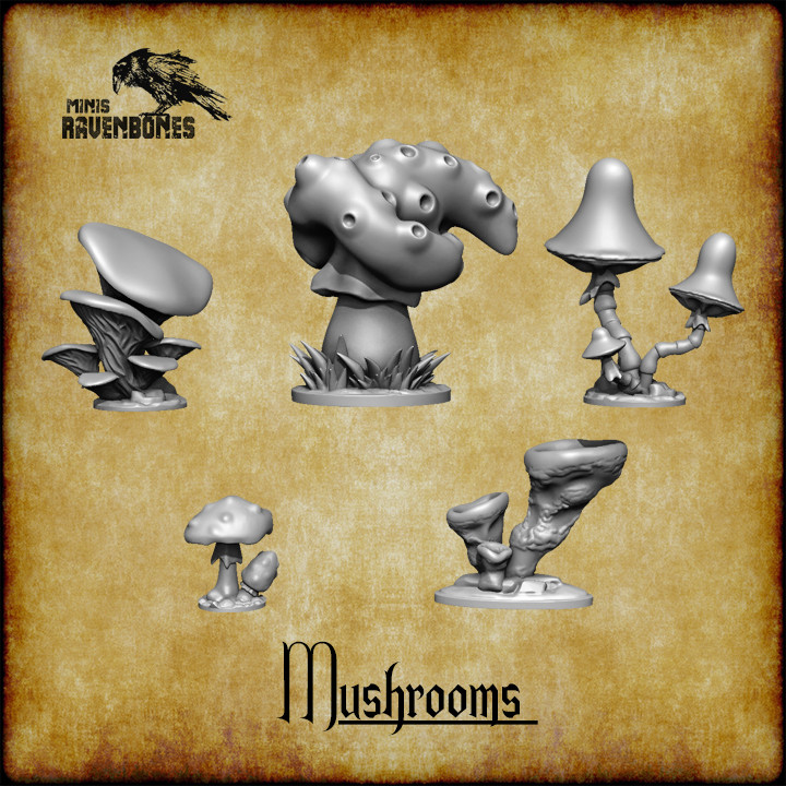 Mushrooms bundle Pre-supported's Cover