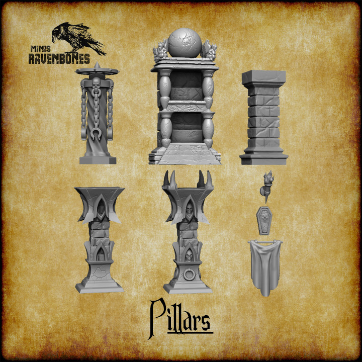 Pillars and Accessories  bundle Pre-supported's Cover