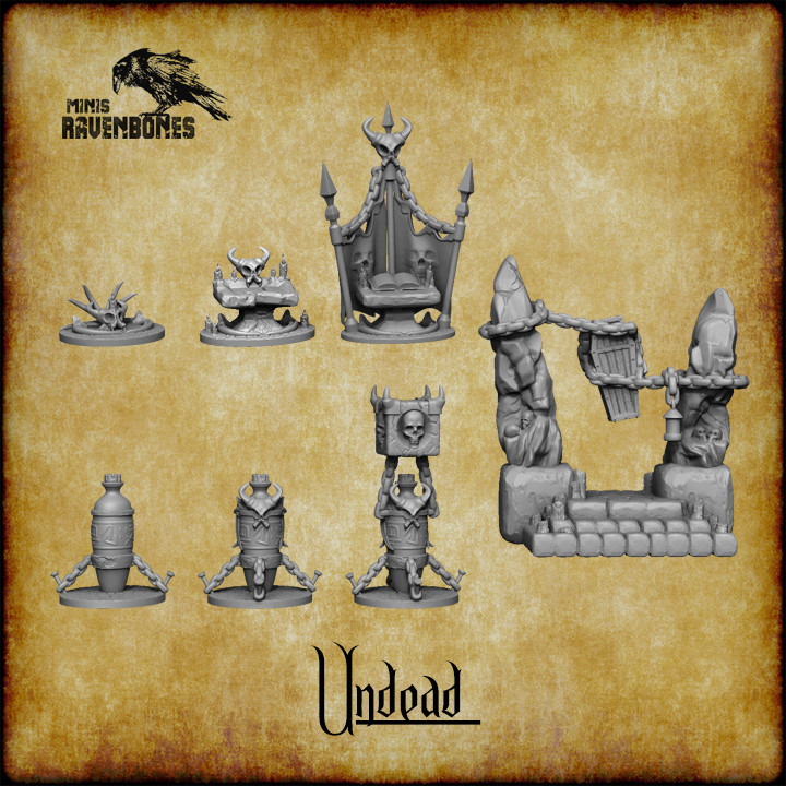 Undead scenery bundle Pre-supported's Cover