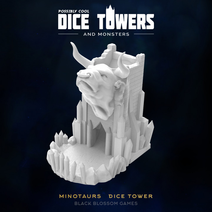 3D Printable C08 Egypt :: Possibly Cool Dice Tower by Black Blossom Games