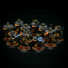 Picture of print of Alpha troops  - Squad of the Imperial Force