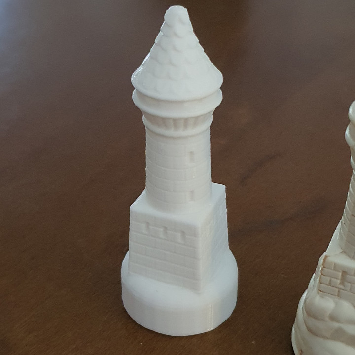 3D Printable Chess Rock - Torre Xadrez by Eduardo Germani Martins