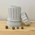 Marble Screwed Greek Ancient Column Dice Box + Dice Set image
