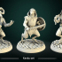 Kenku warriors 3 miniatures 32mm pre-supported image