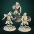 Kenku warriors 3 miniatures 32mm pre-supported image