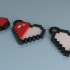8 Bit Hearts and Keychain image