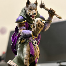 Picture of print of Coyote Necromancer - Tabletop Miniature