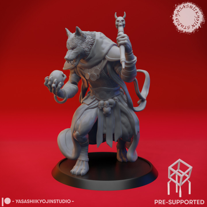 $1.99Coyote Necromancer - Tabletop Miniature (Pre-Supported)