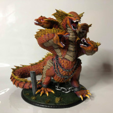Picture of print of Captured Hydra / Lernaean Swamp Monster / 5 Headed Water Serpent This print has been uploaded by Epic-Miniatures