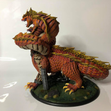 Picture of print of Captured Hydra / Lernaean Swamp Monster / 5 Headed Water Serpent This print has been uploaded by Epic-Miniatures